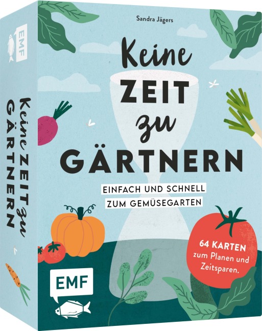 Kartenset: Keine Zeit zu gärtnern - 64 Karten - Einfach und schnell zum Gemüsegarten - Sandra Jägers