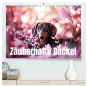 Cover-Bild zum Titel 'Zauberhafte Dackel (hochwertiger Premium Wandkalender 2026 DIN A2 quer), Kunstdruck in Hochglanz' von 'Ally Bee'