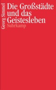 Cover-Bild zum Titel 'Die Großstädte und das Geistesleben' von 'Georg Simmel'
