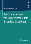Cover-Bild zum Titel 'Der Erkenntniswert von Rechtswissenschaft für andere Disziplinen' von ''