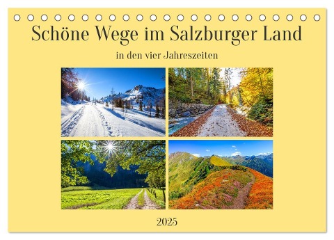 Schöne Wege im Salzburger Land (Tischkalender 2025 DIN A5 quer), CALVENDO Monatskalender - Christa Kramer