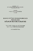 Cover-Bild zum Titel 'Manis Frühe Missionsreisen nach der Kölner Manibiographie' von 'Cornelia Römer'