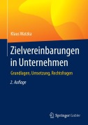 Cover-Bild zum Titel 'Zielvereinbarungen in Unternehmen' von 'Klaus Watzka'
