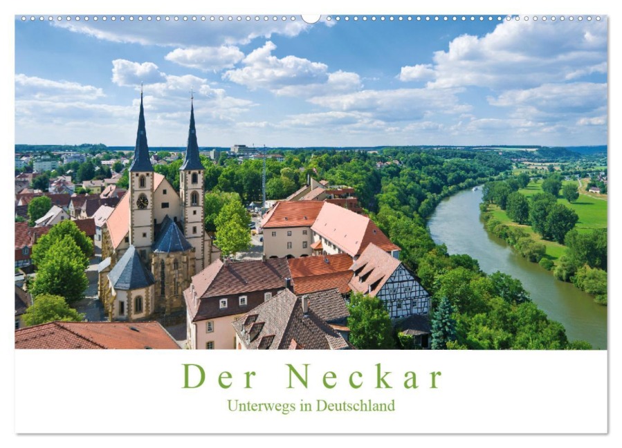 Der Neckar - Unterwegs in Deutschland (Wandkalender 2026 DIN A2 quer), CALVENDO Monatskalender - Jürgen Wackenhut