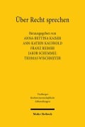 Cover-Bild zum Titel 'Über Recht sprechen' von ''