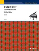 Cover-Bild zum Titel '25 Etüden, opus 100 für Klavier' von 'Friedrich Burgmüller'