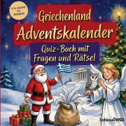 Cover-Bild zum Titel 'Griechenland-Adventskalender: Quiz-Buch mit Fragen und Rätsel' von 'Schlauvento Interactive'