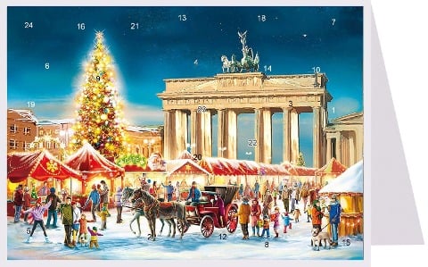 Postkarten-Adventskalender "Berlin" - M. Haduk