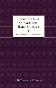 Cover-Bild zum Titel 'So zärtlich Herz an Herz' von 'Heinrich Heine'