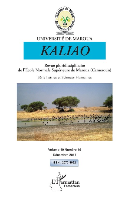 Kaliao 10 revue pluridisciplinaire de l'Ecole Normale Supérieure de Maroua (Cameroun) - 