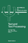 Cover-Bild zum Titel 'Text and Text Processing' von ''
