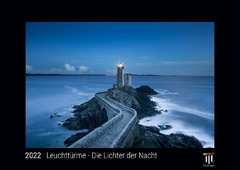 Leuchttürme - Die Lichter der Nacht 2022 - Black Edition - Timokrates Kalender, Wandkalender, Bildkalender - DIN A3 (42 x 30 cm) - 