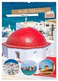 Stadt Mykonos - Reiseplaner (Wandkalender 2024 DIN A2 hoch), CALVENDO Monatskalender - Nina Schwarze