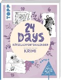 Cover-Bild zum Titel '24 DAYS RÄTSELADVENTSKALENDER - Krimi' von 'Frechverlag, Tim Dedopulos'