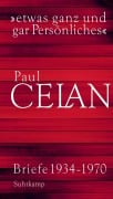 Cover-Bild zum Titel '»etwas ganz und gar Persönliches«' von 'Paul Celan'