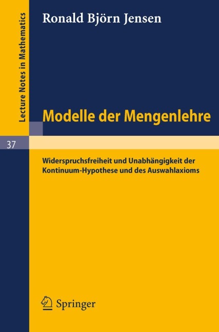 Modelle der Mengenlehre - R. B. Jensen