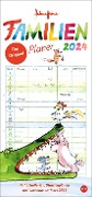 Helme Heine Familienplaner 2024. Familienkalender mit 5 Spalten. Liebevoll illustrierter Familien-Wandkalender mit Schulferien und Stundenplänen. - Helme Heine