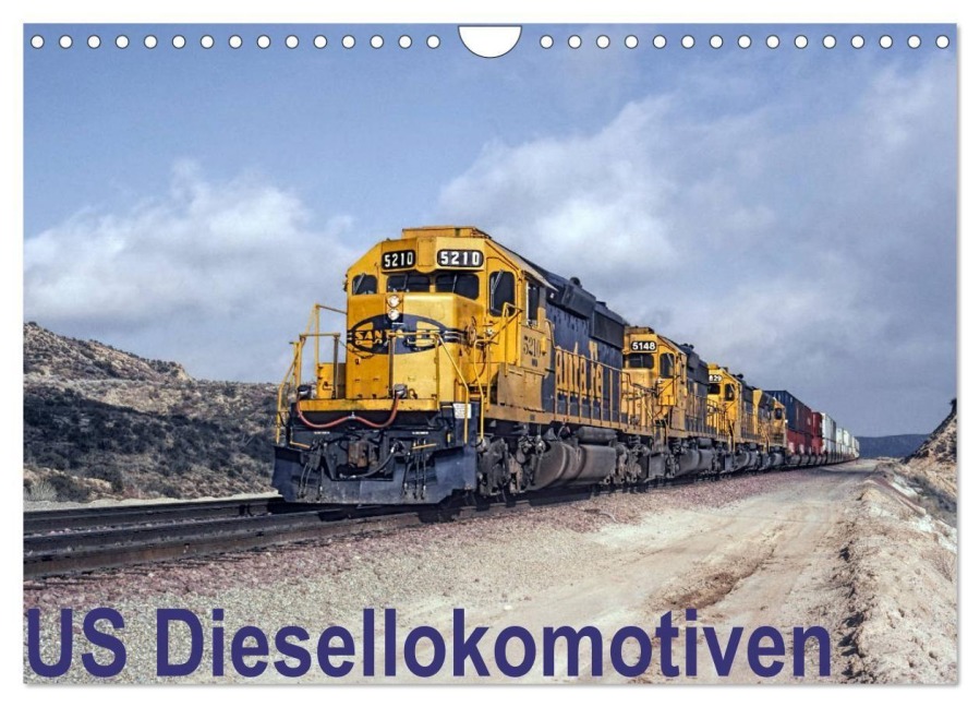 US Diesellokomotiven (Wandkalender 2027 DIN A4 quer), CALVENDO Monatskalender - Michael Schulz-Dostal