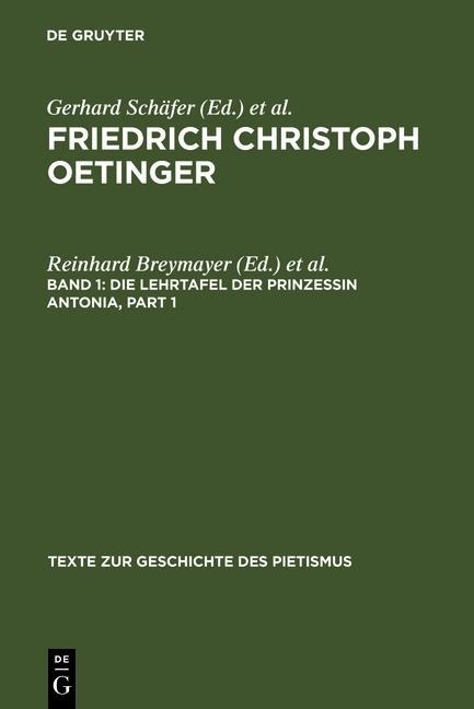 Die Lehrtafel der Prinzessin Antonia - 