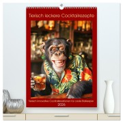Cover-Bild zum Titel 'Tierisch leckere Cocktailrezepte (hochwertiger Premium Wandkalender 2026 DIN A2 hoch), Kunstdruck in Hochglanz' von 'Peter Rübsamen'