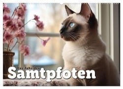 Cover-Bild zum Titel 'Das Jahr der Samtpfoten (Wandkalender 2026 DIN A2 quer), CALVENDO Monatskalender' von 'Pinguindampfer Pinguindampfer'