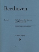 Cover-Bild zum Titel 'Beethoven, Ludwig van - Variationen für Klavier und Violoncello' von 'Ludwig van Beethoven'