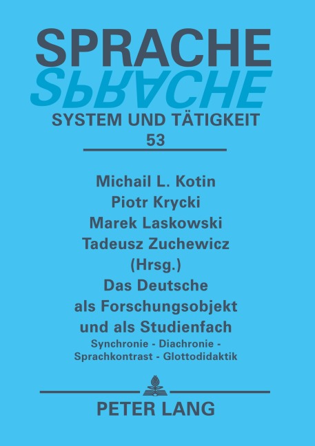 Das Deutsche als Forschungsobjekt und als Studienfach - 