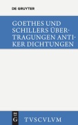 Cover-Bild zum Titel 'Übertragungen antiker Dichtungen' von 'Johann Wolfgang von Goethe, Friedrich Schiller'