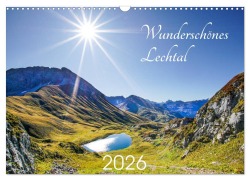 Cover-Bild zum Titel 'Wunderschönes Lechtal (Wandkalender 2026 DIN A3 quer), CALVENDO Monatskalender' von 'Gerd Schäfer'