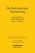 Cover-Bild zum Titel 'Das Recht und seine Durchsetzung' von ''