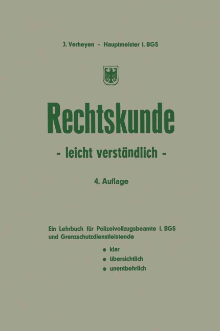 Rechtskunde - leicht verständlich - Josef Verheyen