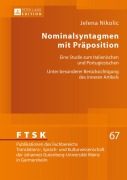 Cover-Bild zum Titel 'Nominalsyntagmen mit Präposition' von 'Jelena Nikolic'