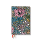 Paperblanks 2026 Morris Pink Honeysuckle William Morris 12-Month Planner Mini Day-At-A-Time Elastic Band 416 Pg 80 GSM - 