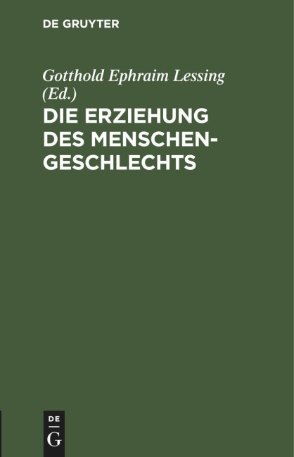 Die Erziehung des Menschengeschlechts - 
