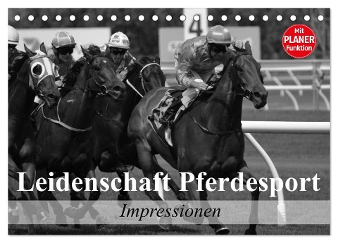 Leidenschaft Pferdesport - Impressionen (Tischkalender 2025 DIN A5 quer), CALVENDO Monatskalender - Elisabeth Stanzer