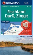Cover-Bild zum Titel 'KOMPASS Wanderkarte 736 Fischland, Darß, Zingst 1:50.000' von ''