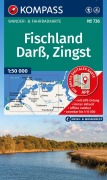 Cover-Bild zum Titel 'KOMPASS Wanderkarte 736 Fischland, Darß, Zingst 1:50.000' von ''