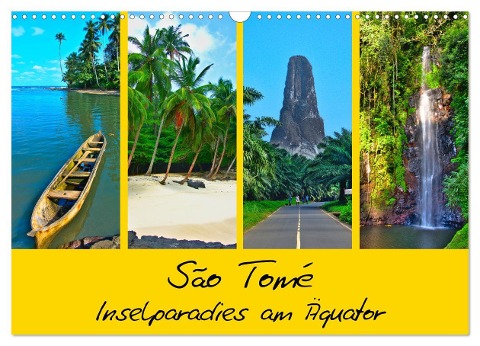 São Tomé - Inselparadies am Äquator (Wandkalender 2024 DIN A3 quer), CALVENDO Monatskalender - Lost Plastron Pictures