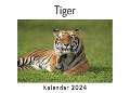 Tiger (Wandkalender 2024, Kalender DIN A4 quer, Monatskalender im Querformat mit Kalendarium, Das perfekte Geschenk) - Anna Müller