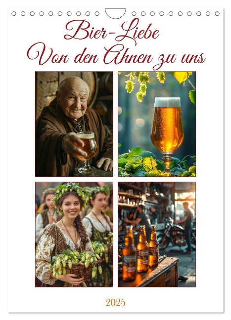 Bier-Liebe Von den Ahnen zu uns (Wandkalender 2025 DIN A4 hoch), CALVENDO Monatskalender - Kerstin Waurick