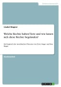 Cover-Bild zum Titel 'Welche Rechte haben Tiere und wie lassen sich diese Rechte begründen?' von 'Lisabel Wagner'