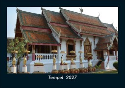 Cover-Bild zum Titel 'Tempel  2027 Fotokalender DIN A5' von 'Tobias Schmitt, Kevin Heber'
