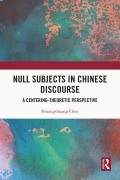 Cover-Bild zum Titel 'Null Subjects in Chinese Discourse' von 'Shuangshuang Chen'