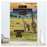 Cover-Bild zum Titel 'Kenia..mit einem Hauch Poesie - Weisheiten und Zitate (hochwertiger Premium Wandkalender 2026 DIN A2 hoch), Kunstdruck in Hochglanz' von 'Susan Michel'