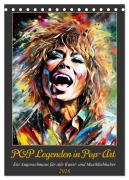 Cover-Bild zum Titel 'POP Legenden in Pop-Art (Tischkalender 2026 DIN A5 hoch), CALVENDO Monatskalender' von 'Peter Rübsamen'