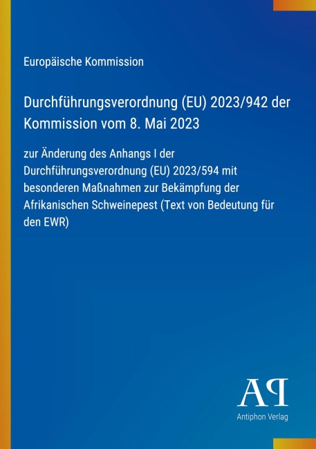 Durchführungsverordnung (EU) 2023/942 der Kommission vom 8. Mai 2023 - Europäische Kommission