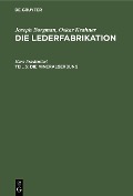 Cover-Bild zum Titel 'Die Mineralgerbung' von 'Hans Friedenthal'