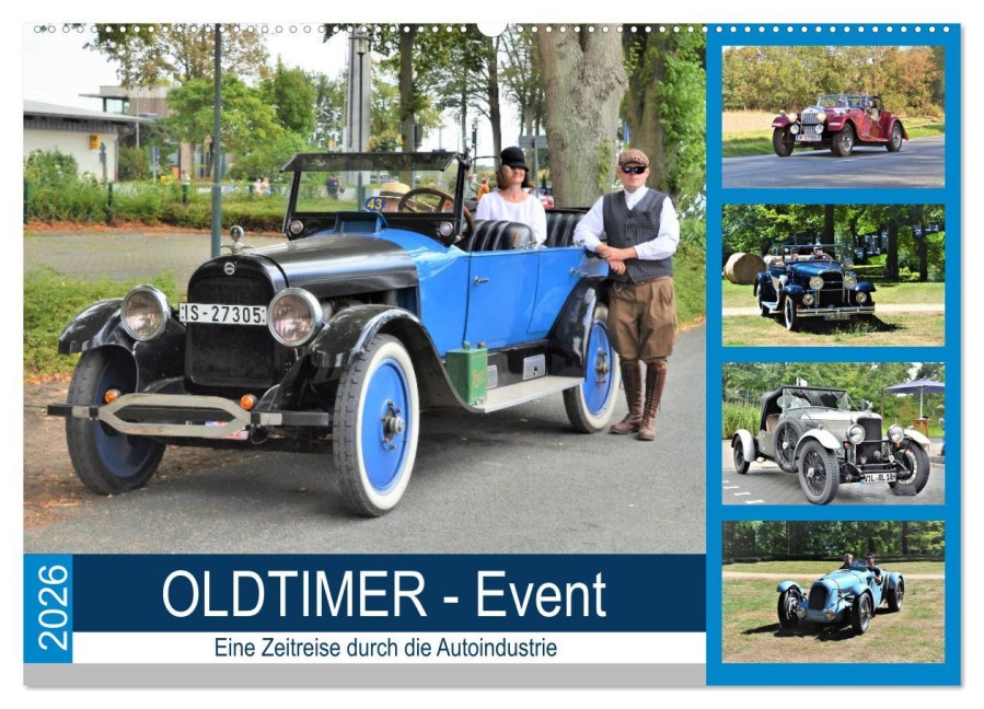 OLDTIMER-Event (Wandkalender 2026 DIN A2 quer), CALVENDO Monatskalender - Günther Klünder