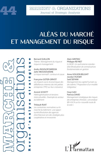 Aléas du marché et management du risque - Collectif