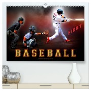 Baseball - Fight (hochwertiger Premium Wandkalender 2026 DIN A2 quer), Kunstdruck in Hochglanz - Peter Roder